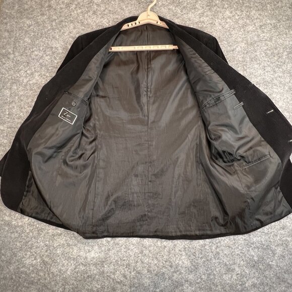 Zagato Signature Collection Blazer Mens 42L Corduroy Sport Coat Jacket Lined - Picture 13 of 16